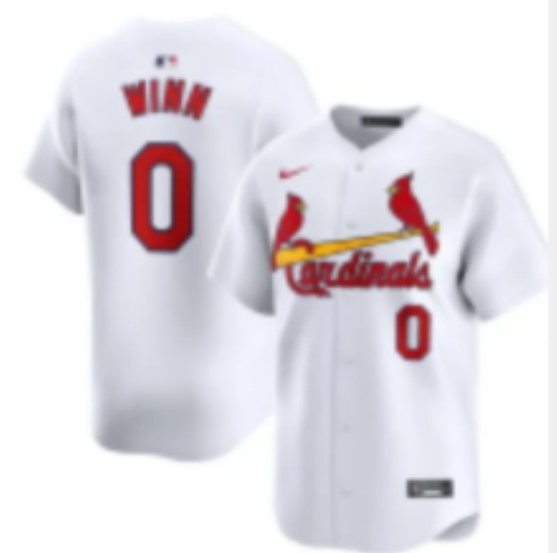 Men 2025 St.Louis Cardinals #0 Winn White Nike 2025 MLB Jersey 02
